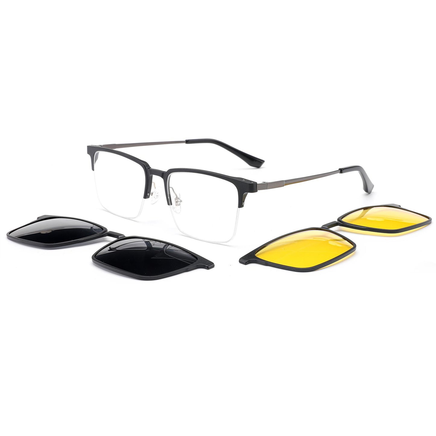 Aluminum+Titanium Clip On Sunglasses N8-T2328