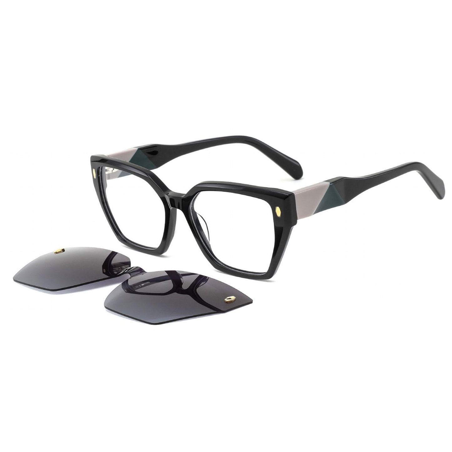 Acetate Clip On Frame N6-T2008