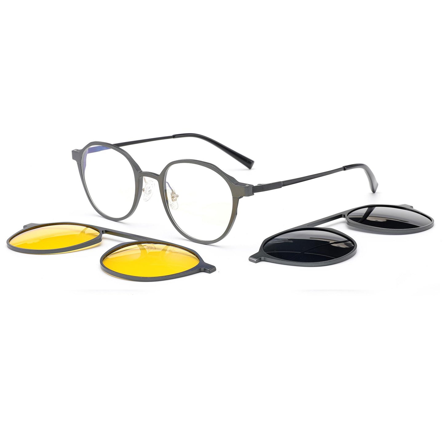 Aluminum+Titanium Clip On Sunglasses N8-T2327
