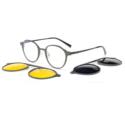 Aluminum+Titanium Clip On Sunglasses N8-T2327