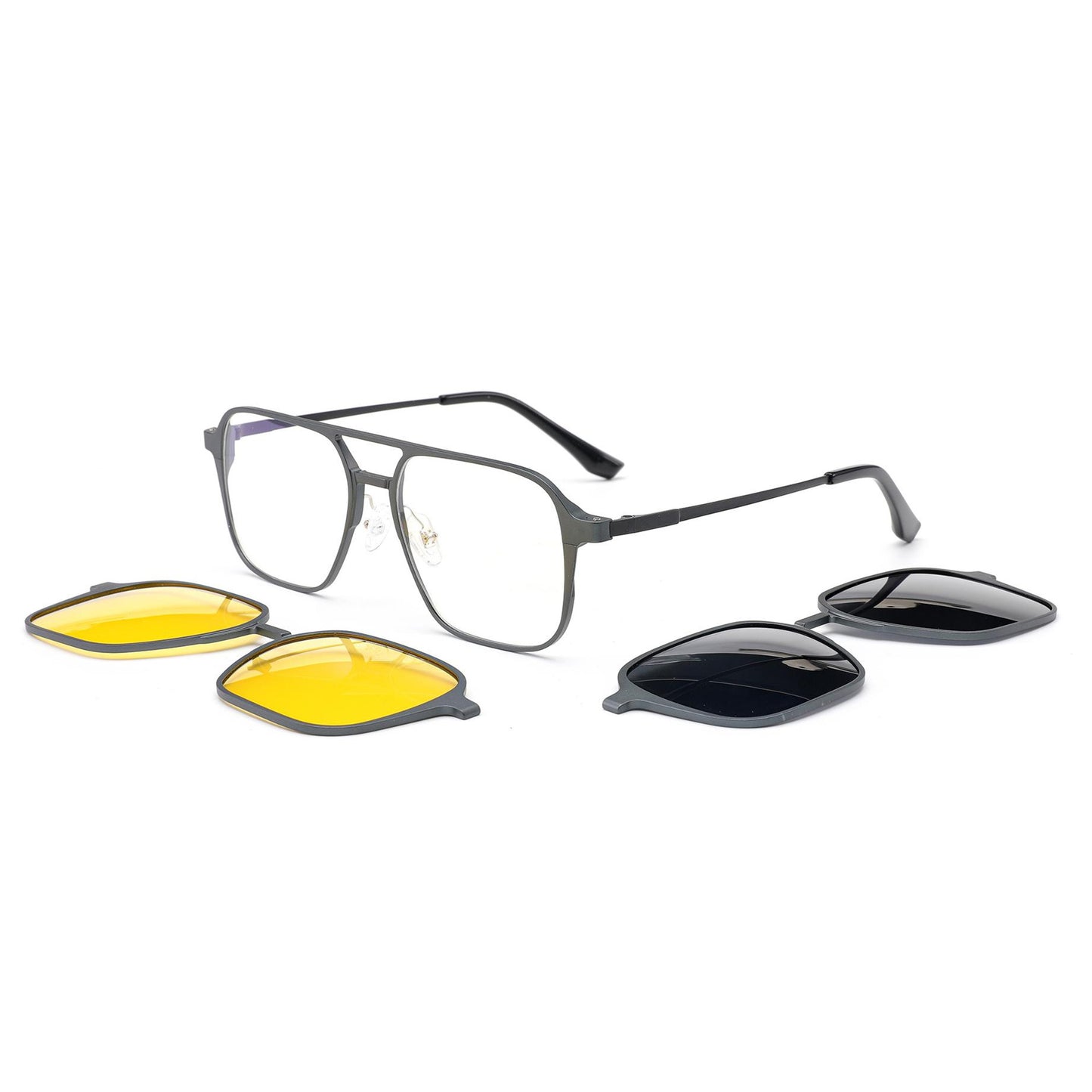 Aluminum+Titanium Clip On Sunglasses N8-T2324