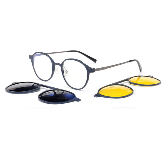 Aluminum+Titanium Clip On Sunglasses N8-T2327