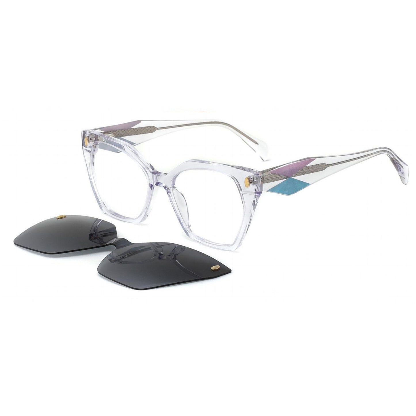 Acetate Clip On Frame N6-T2002