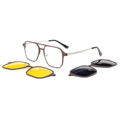 Aluminum+Titanium Clip On Sunglasses N8-T2324