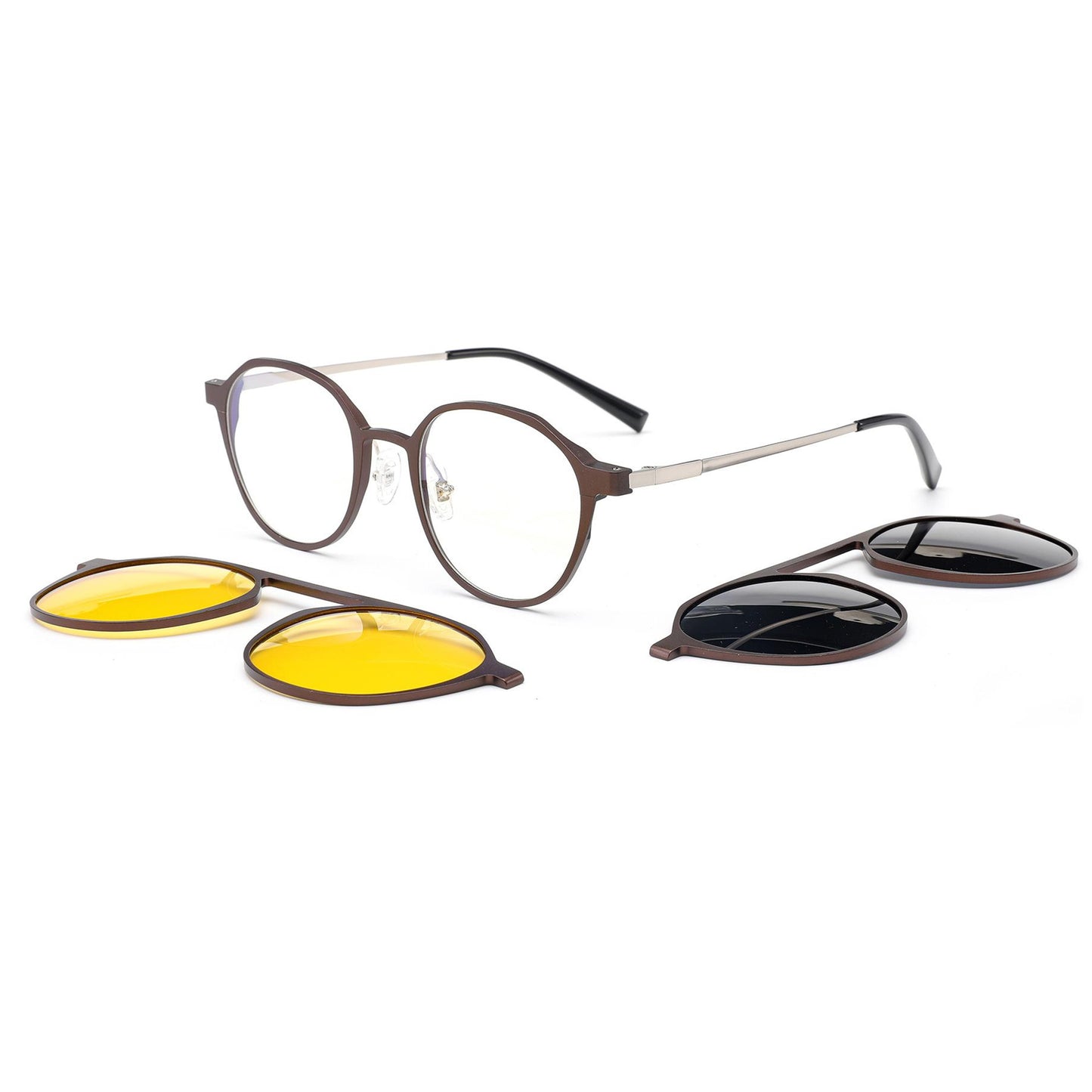 Aluminum+Titanium Clip On Sunglasses N8-T2327