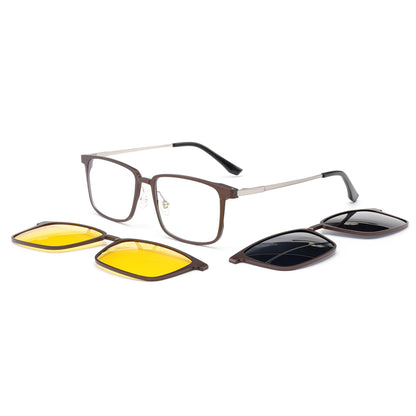 Aluminum+Titanium Clip On Sunglasses N8-T2326
