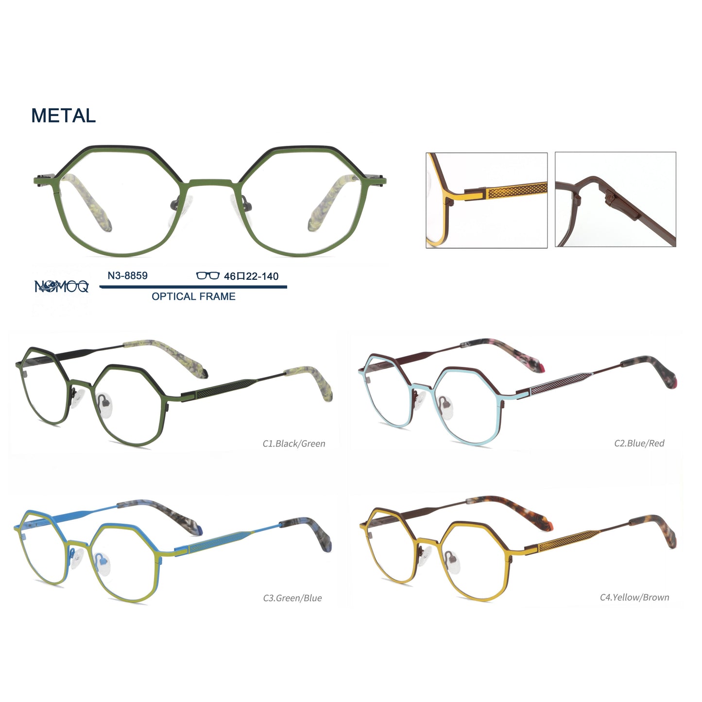 Metal Optical Frame N3-8859