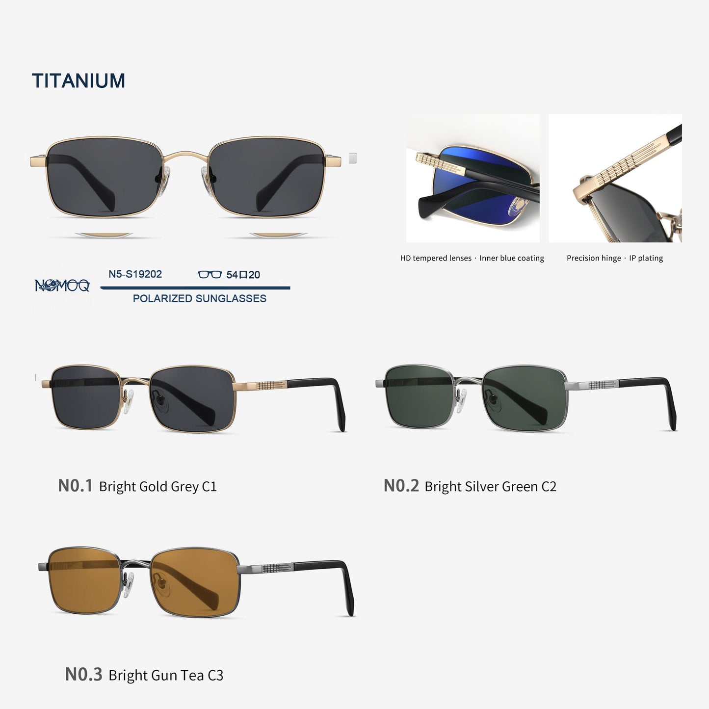 Polarized Titanium Sunglasses N5-S19202