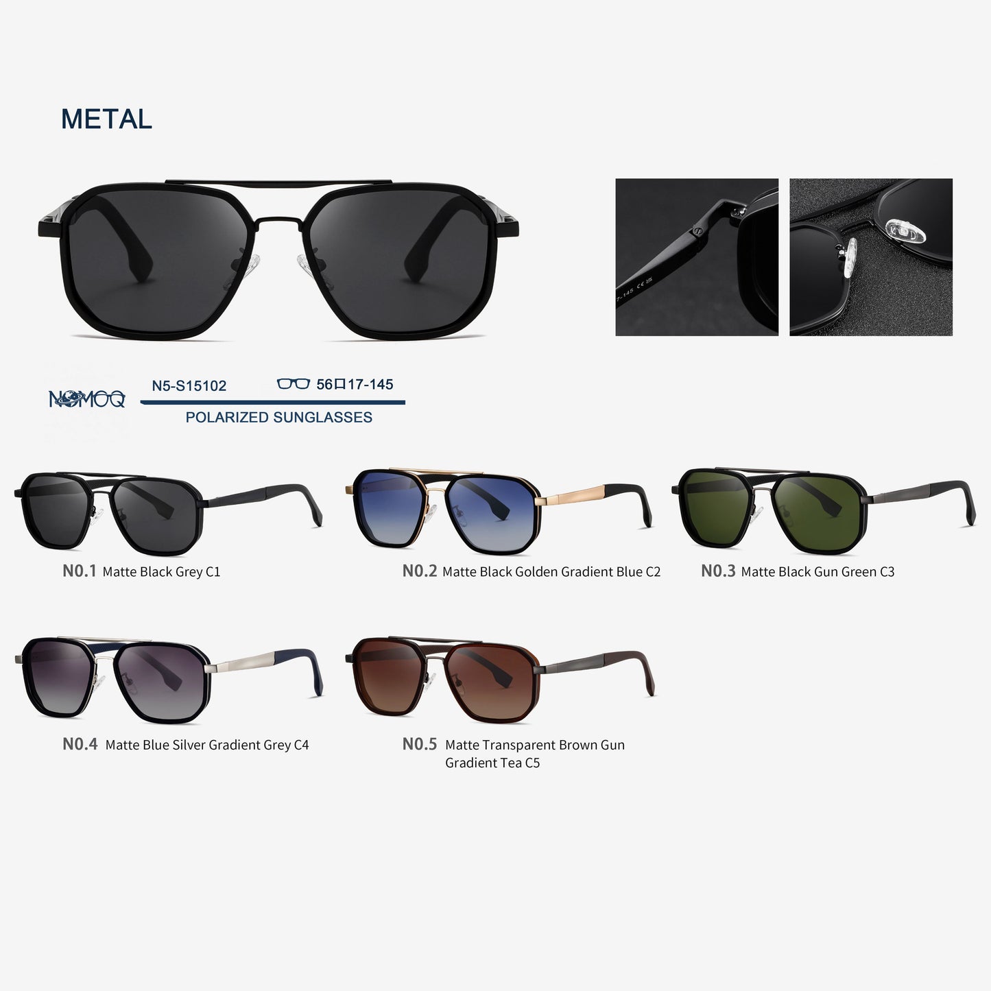 Polarized Metal Sunglasses N5-S15102