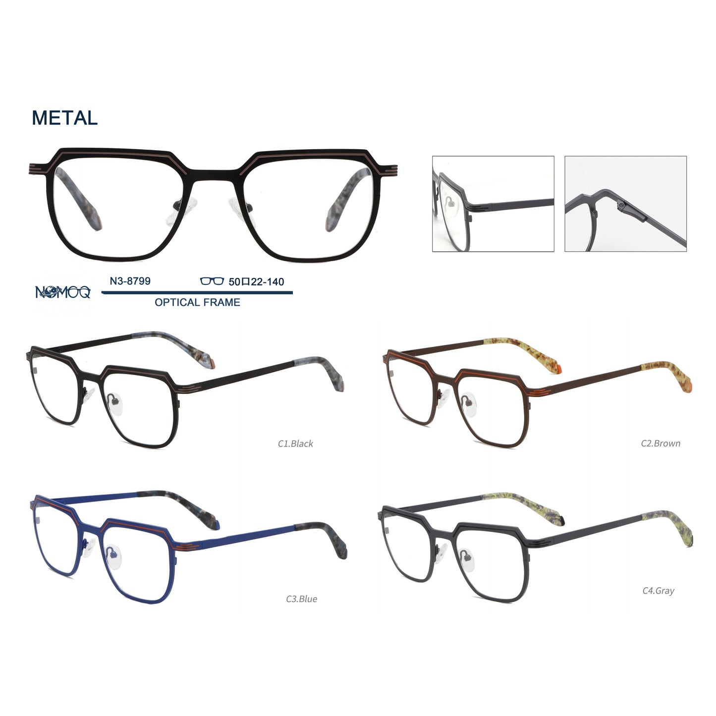 Metal Optical Frame N3-8799