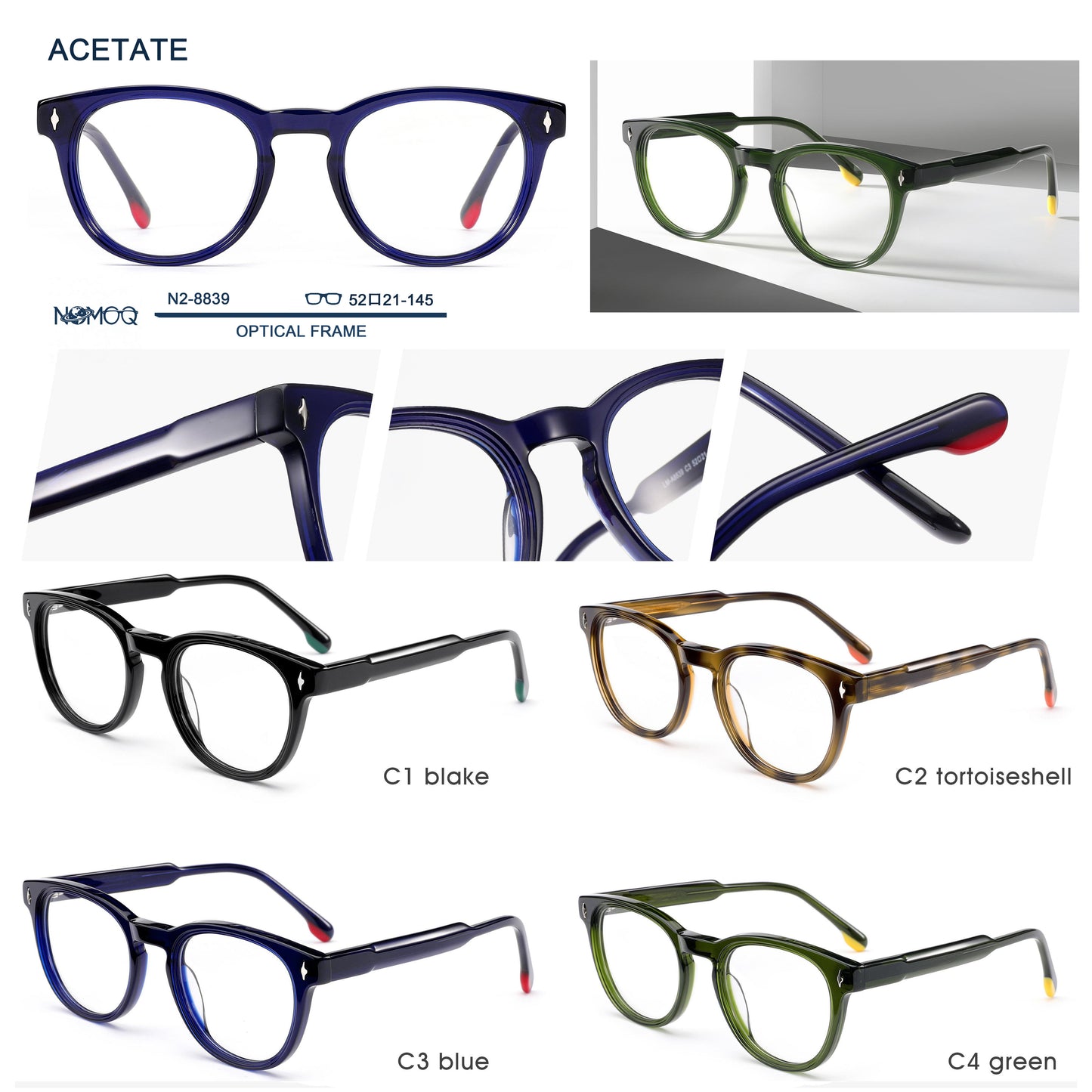 Acetate Optical Frame N2-8839