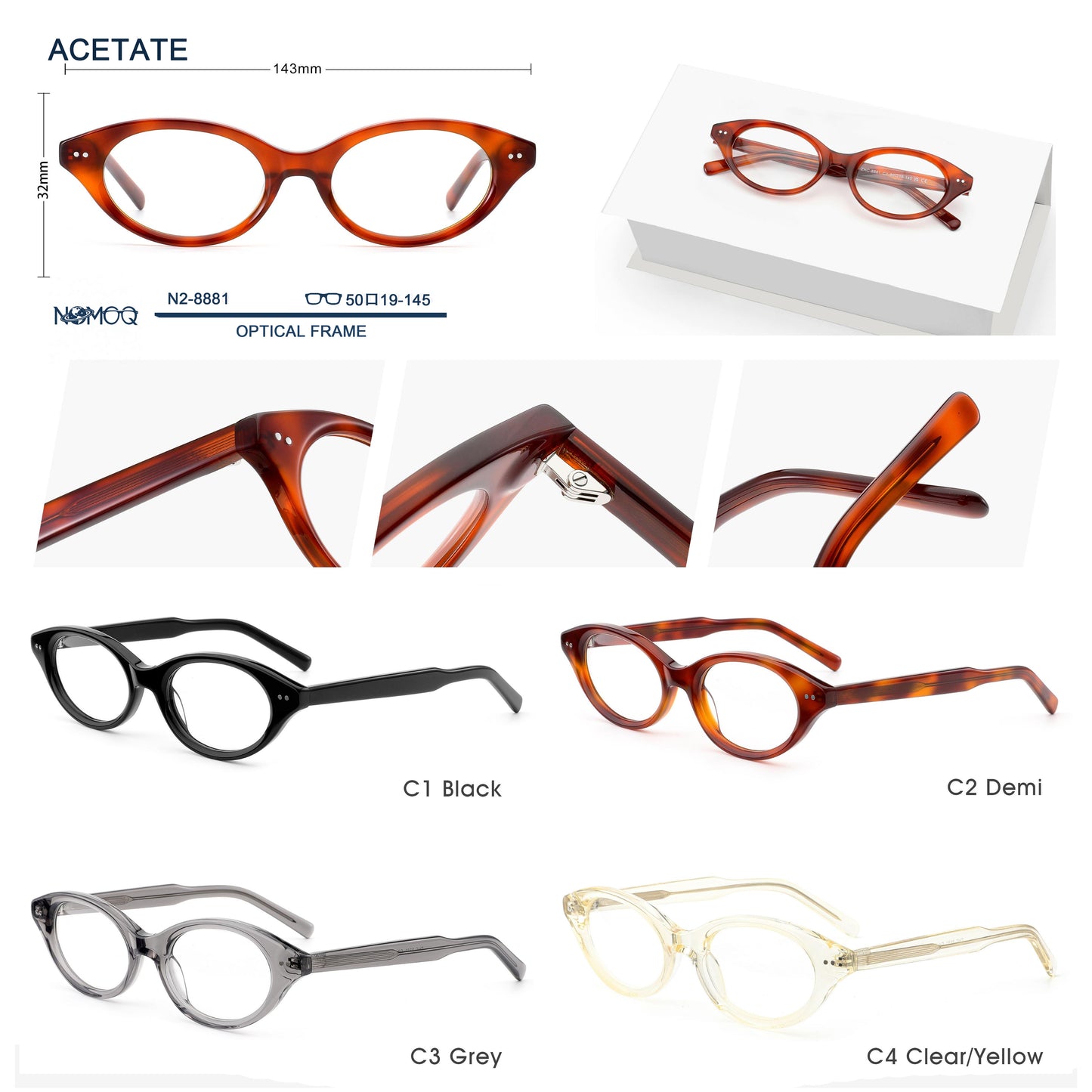 Acetate Optical Frame N2-8881