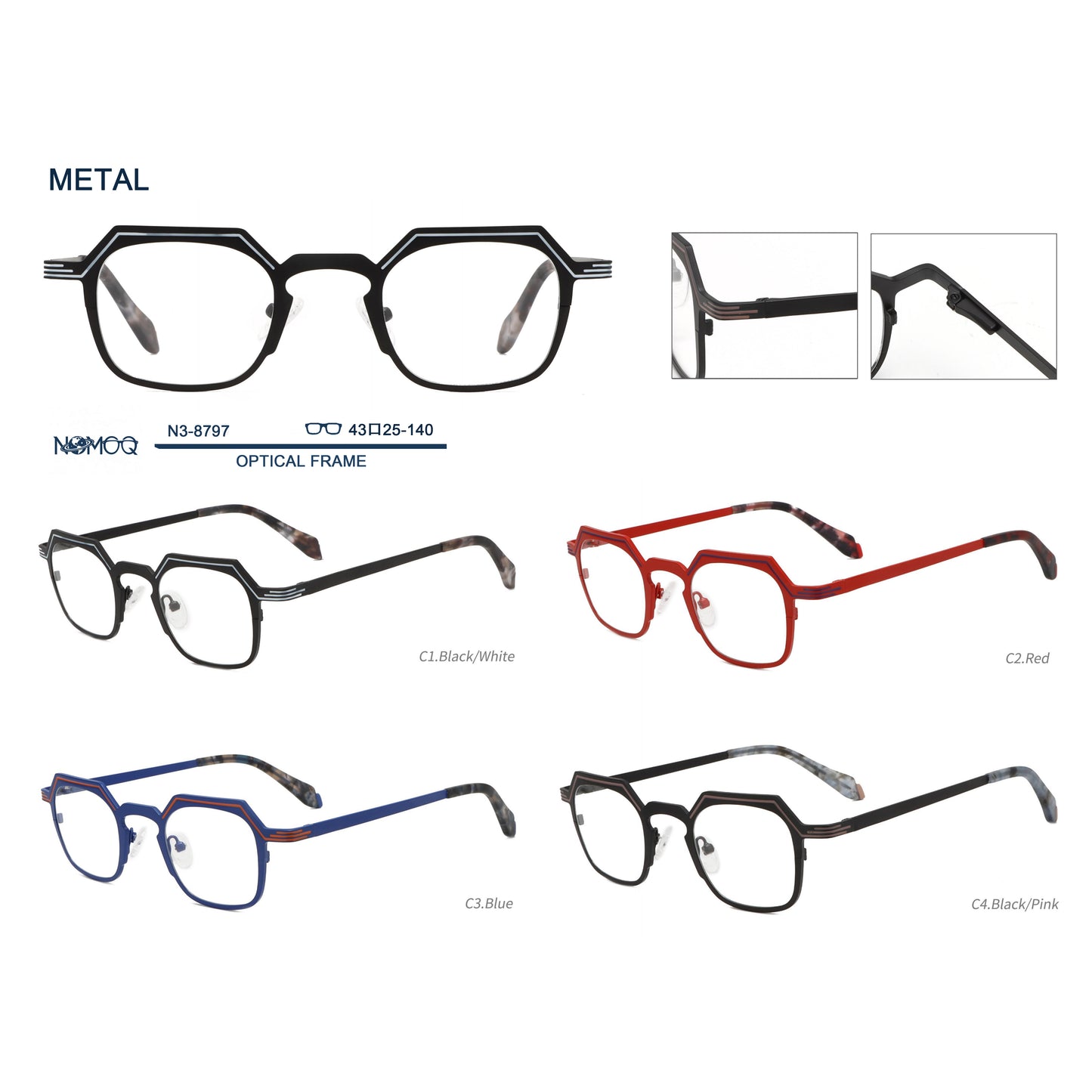 Metal Optical Frame N3-8797