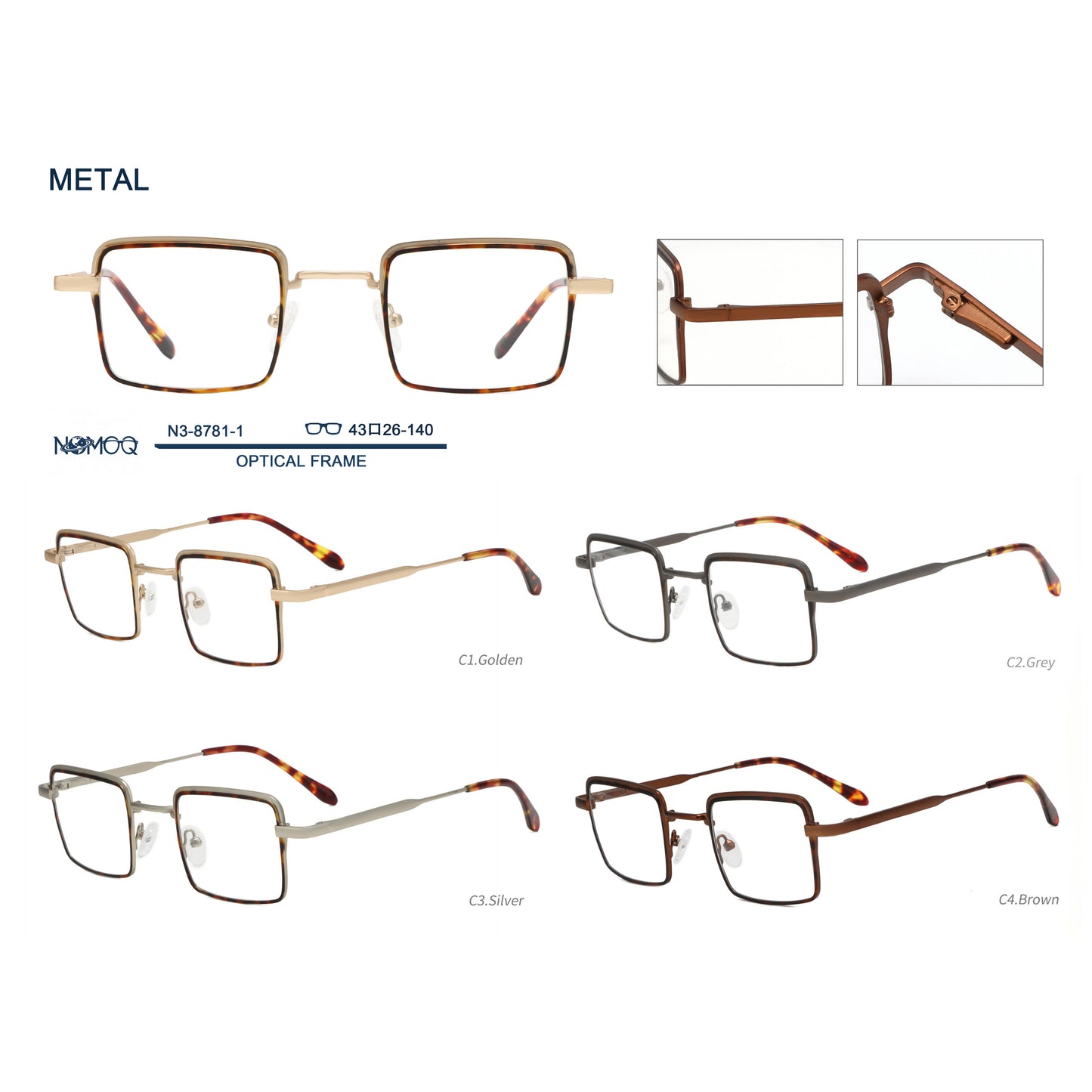 Metal Optical Frame N3-8781