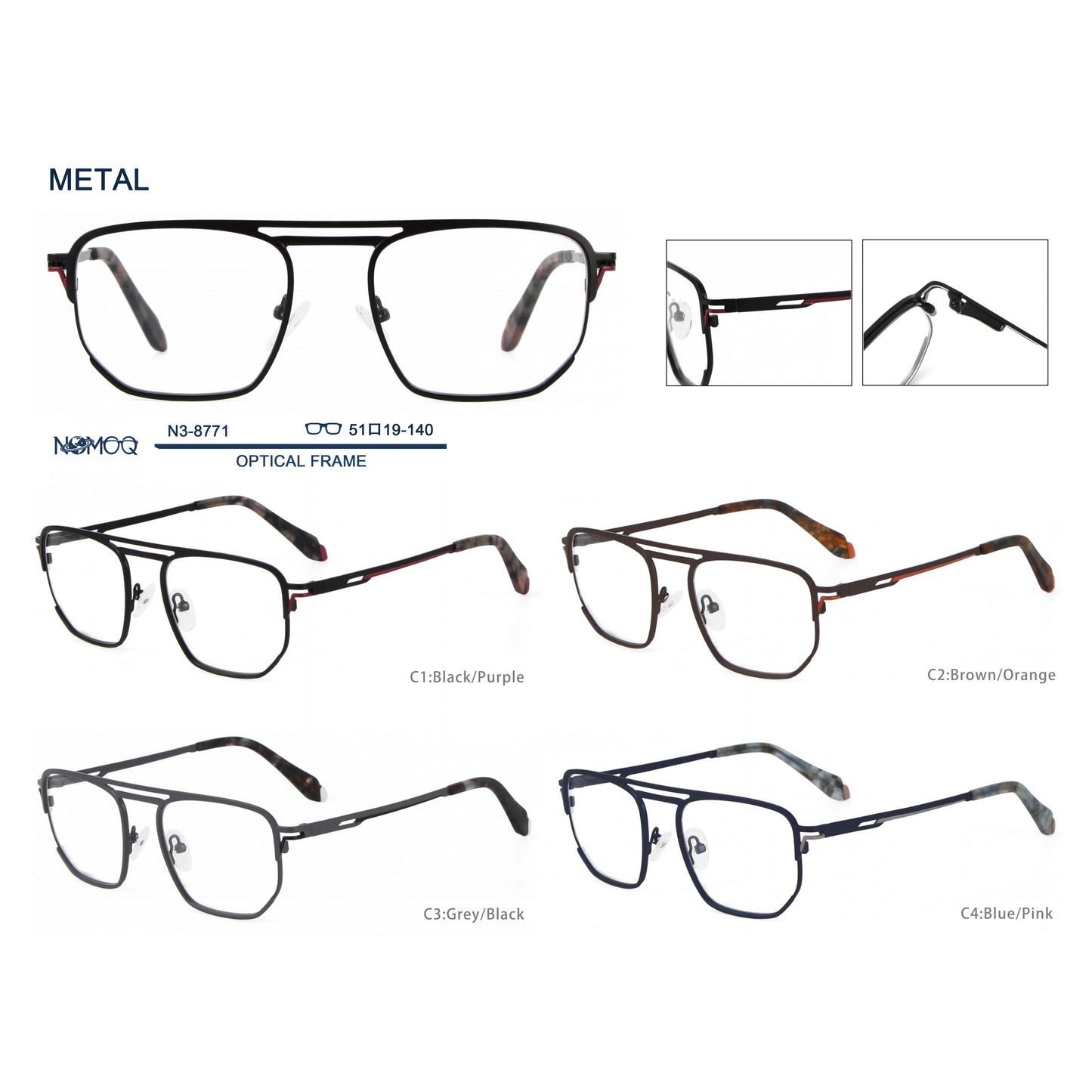 Metal Optical Frame N3-8771