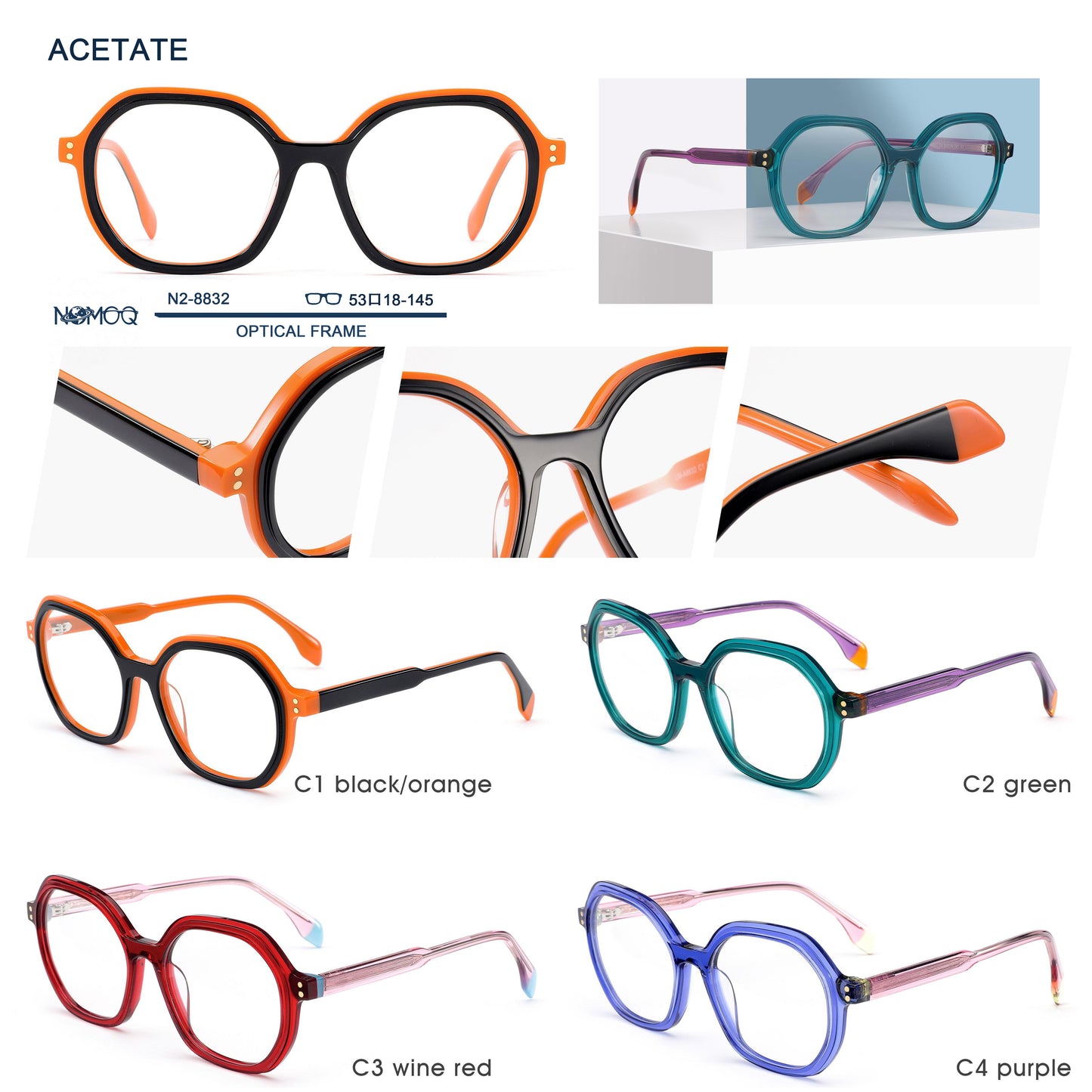 Acetate Optical Frame N2-8832