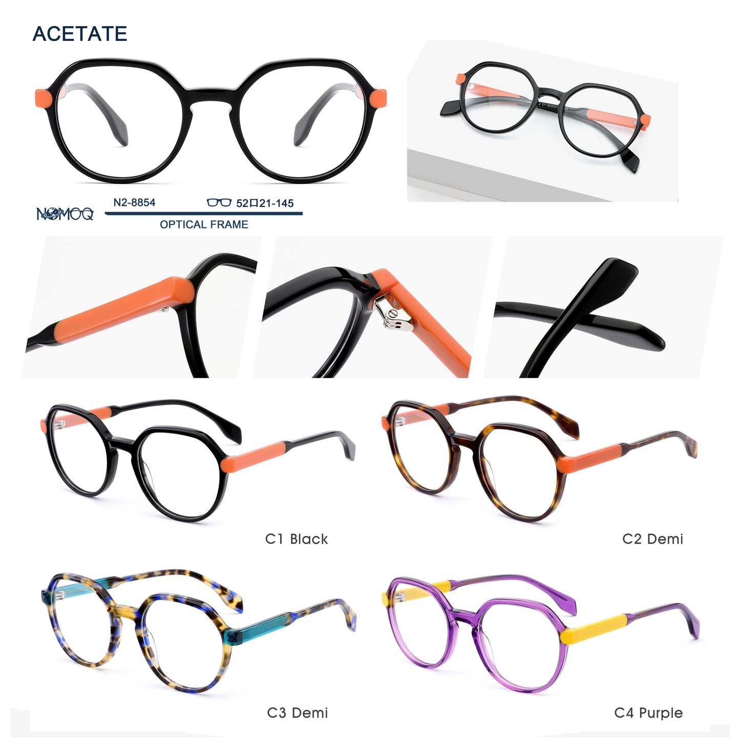 Acetate Optical Frame N2-8854