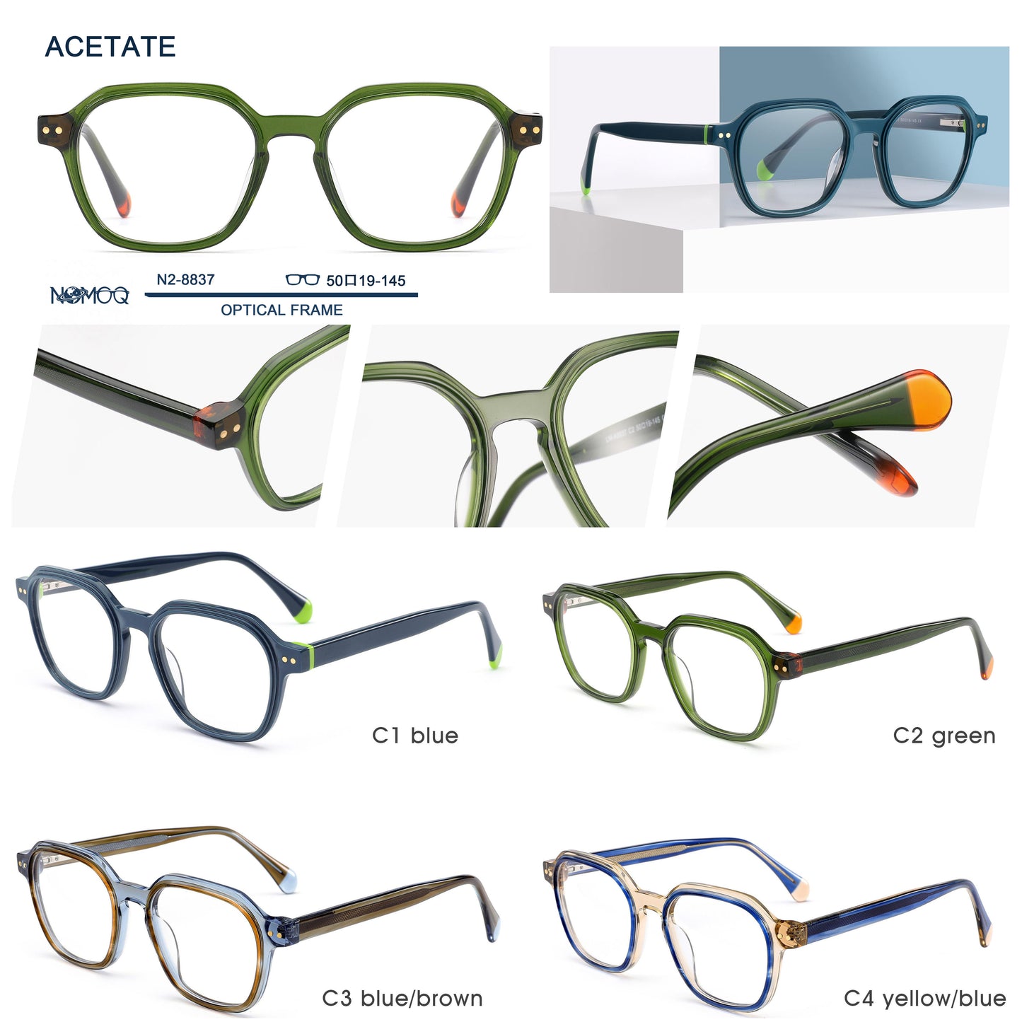 Acetate Optical Frame N2-8837