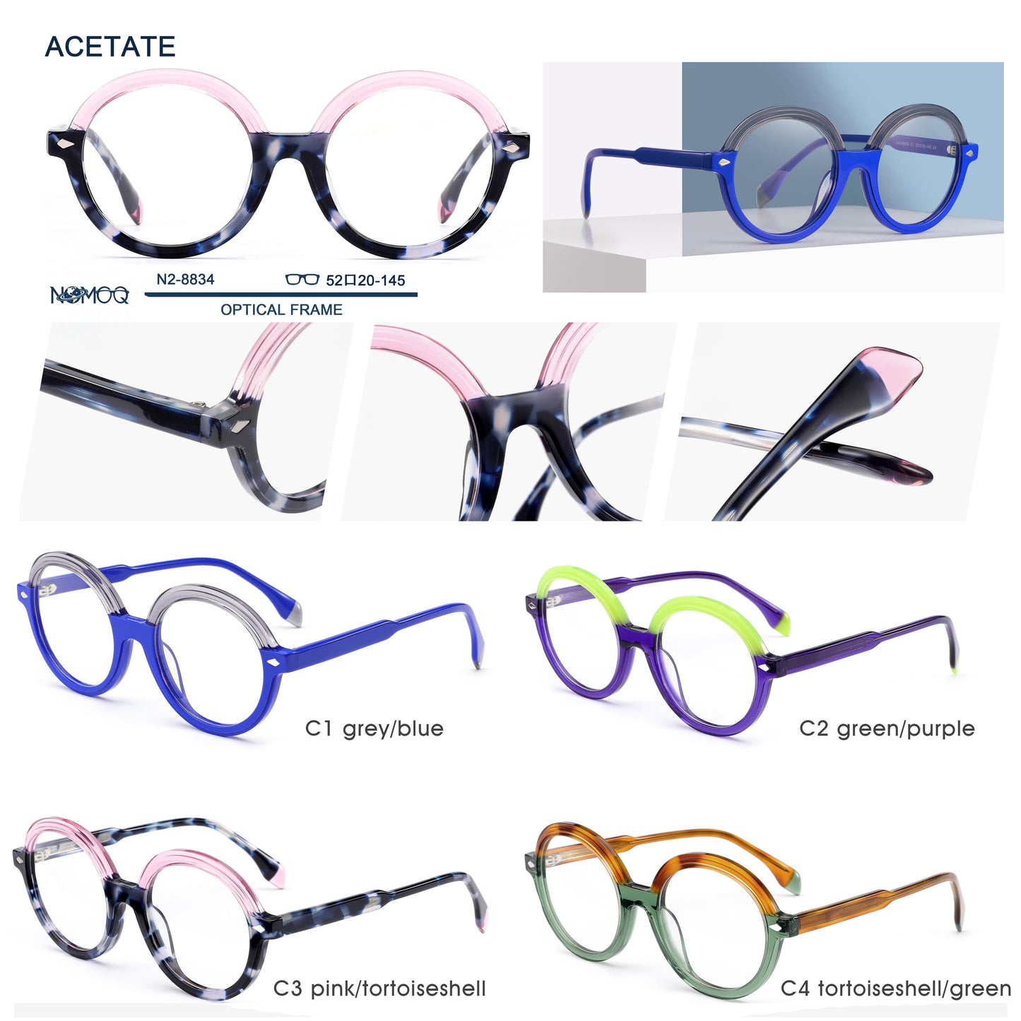 Acetate Optical Frame N2-8834