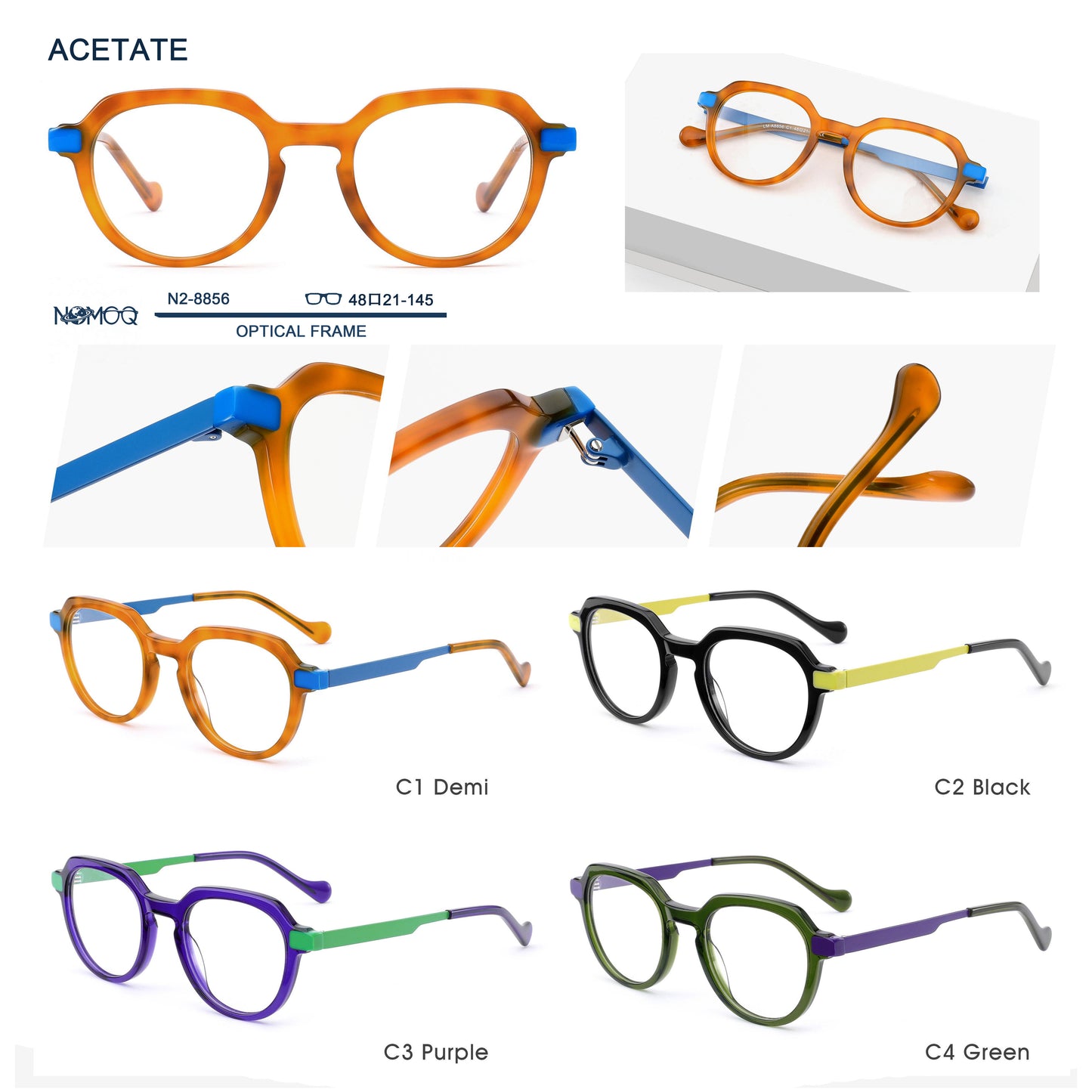 Acetate Optical Frame N2-8856