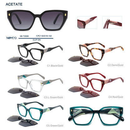 Acetate Clip On Frame N6-T2008