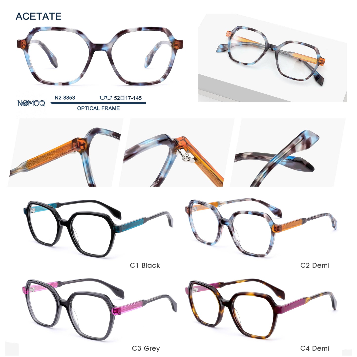 Acetate Optical Frame N2-8853